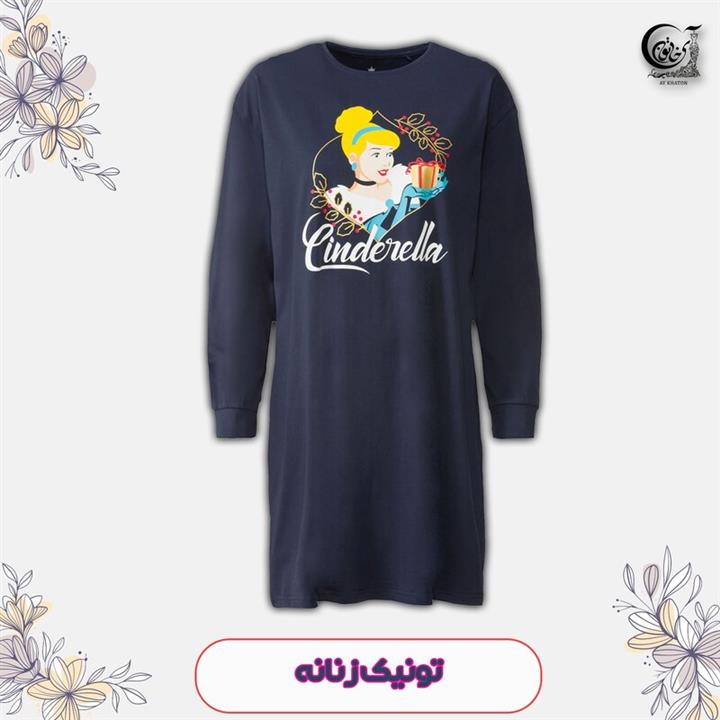 تونیک زنانه اسمارا رنگ سرمه ای سایز 40-42  کد 512
